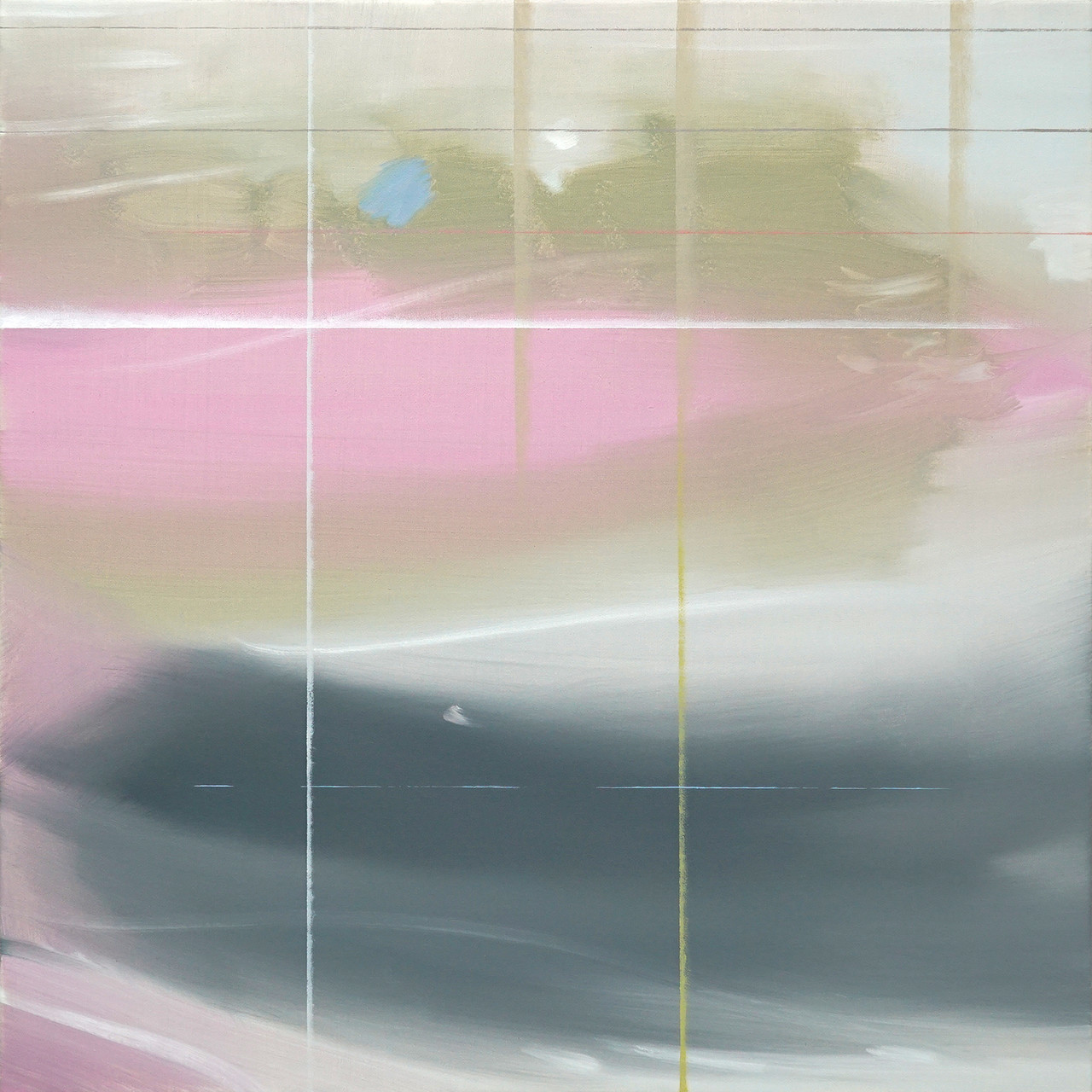 Flexible Forms 10.18, 2024, Oil on canvas, 53 x 53cm ©Yang Hyunmo