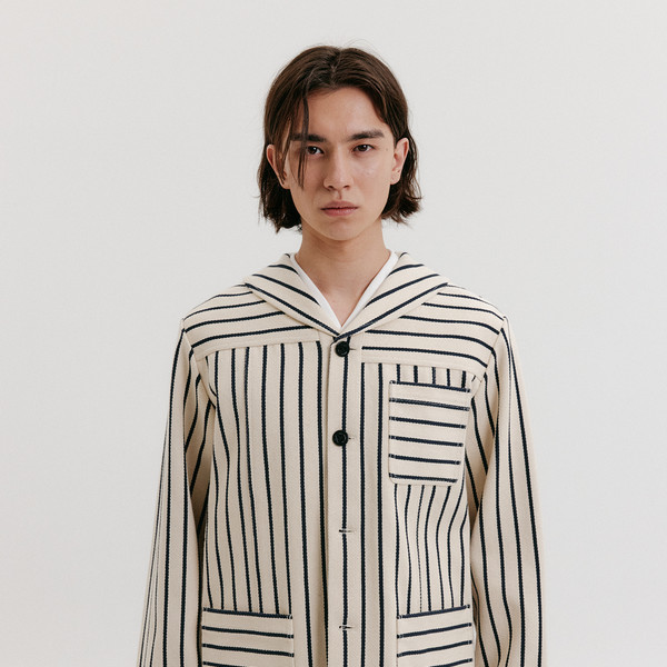 Sailor Collar Jacket - Cream : EENK SHOP Sailor Collar Jacket - Cream : EENK SHOP