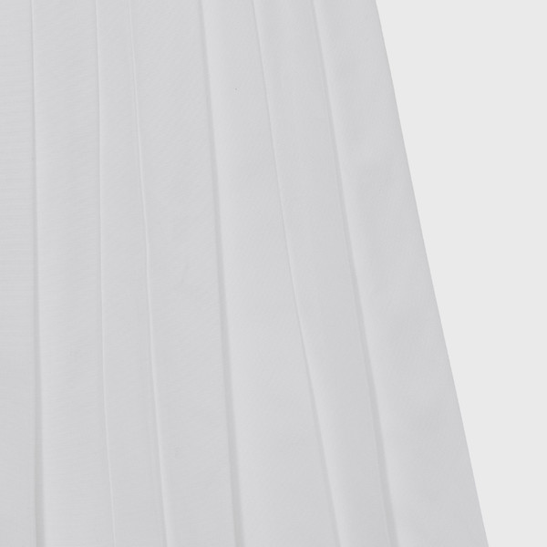 Cotton pleated skirt (white / beige / gray) : MONOHA