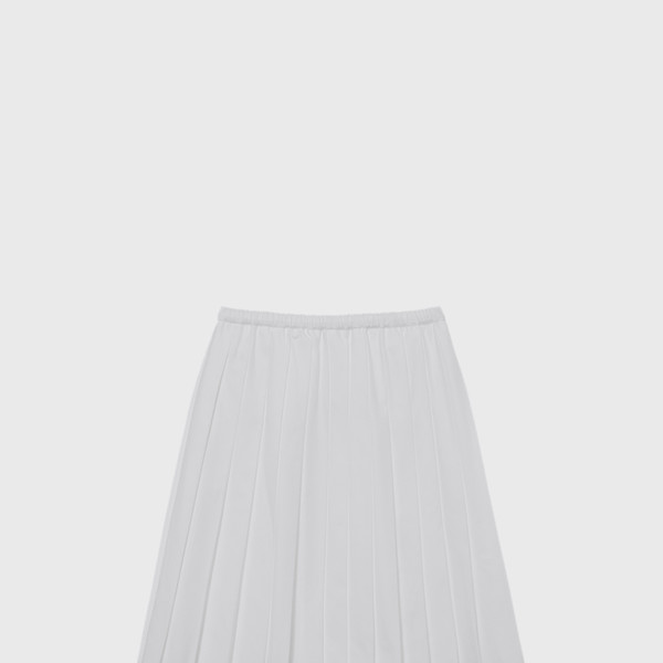 [MONOHA] / ☆ 25SS Cotton pleated skirt / 3 COLORS Cotton pleated skirt (white / beige / gray) : MONOHA
