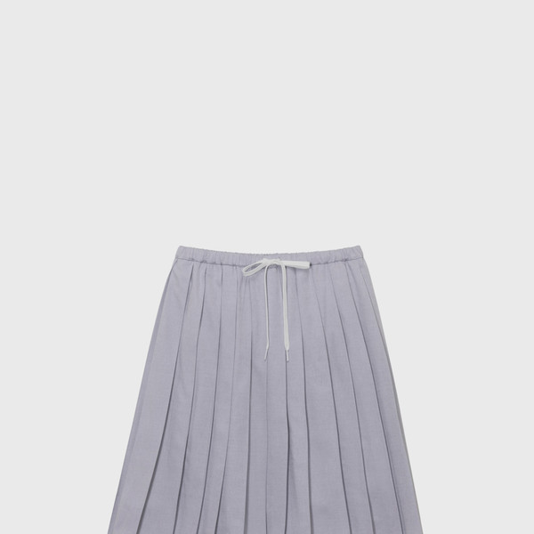 [MONOHA] / ☆ 25SS Cotton pleated skirt / 3 COLORS Cotton pleated skirt (white / beige / gray) : MONOHA
