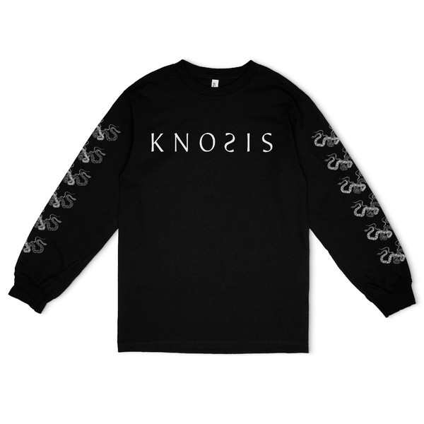 Nao Cotton Logo Embroidered Long Sleeve Top - Black — Kai