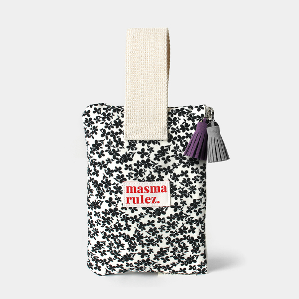 ◆masmarulez◆ Rabbit eco bagblack flower 5011165830 MUSINSA | MASMARULEZ Rabbit eco bag_Black flower