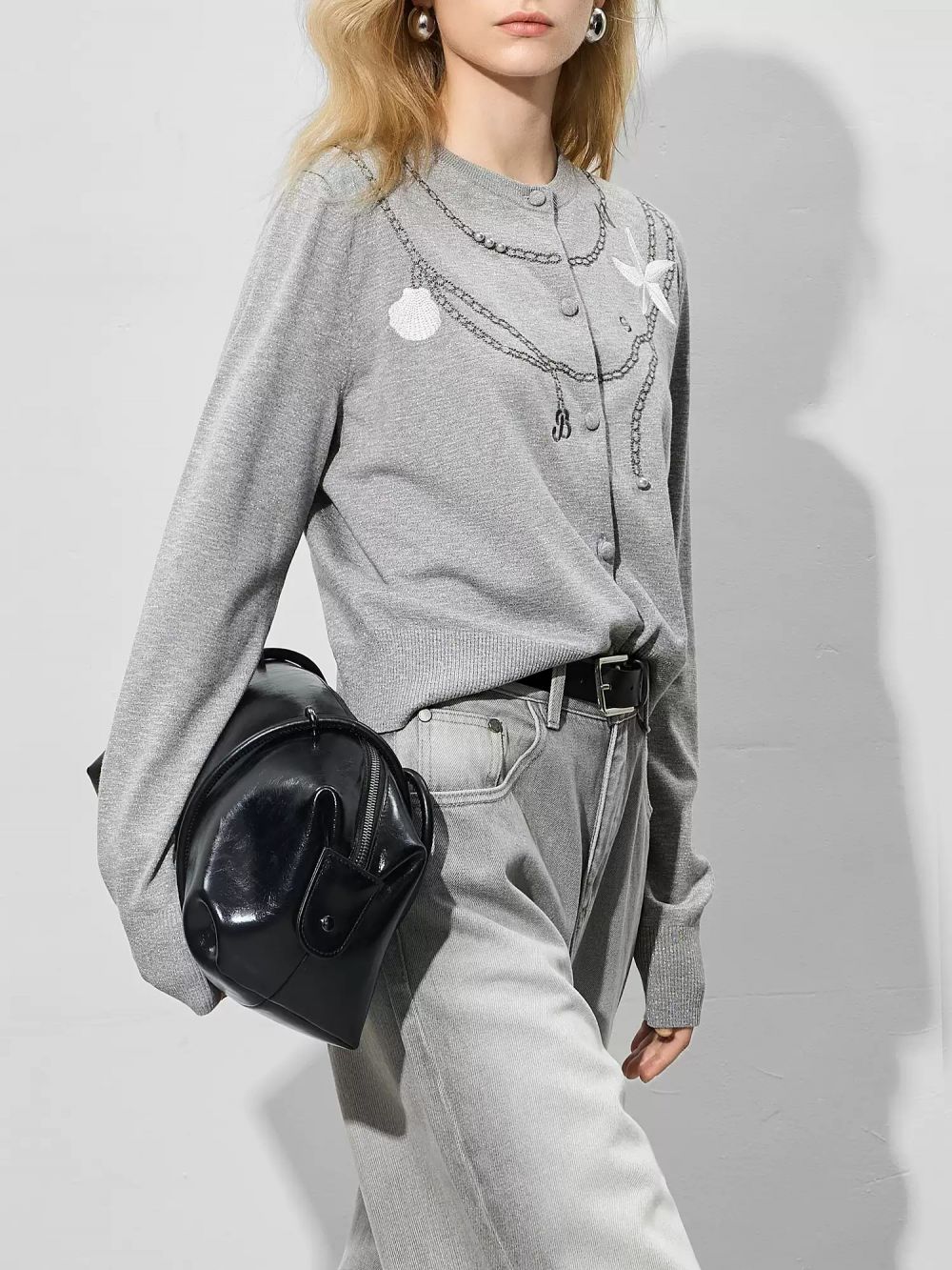 Elinna Ss Knit Top Birch