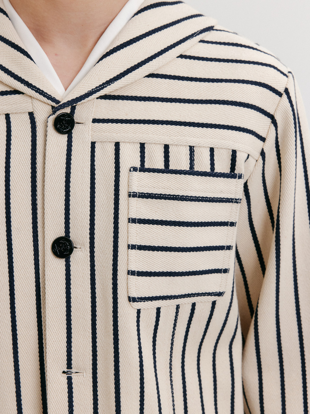 Sailor Collar Jacket - Cream : EENK SHOP