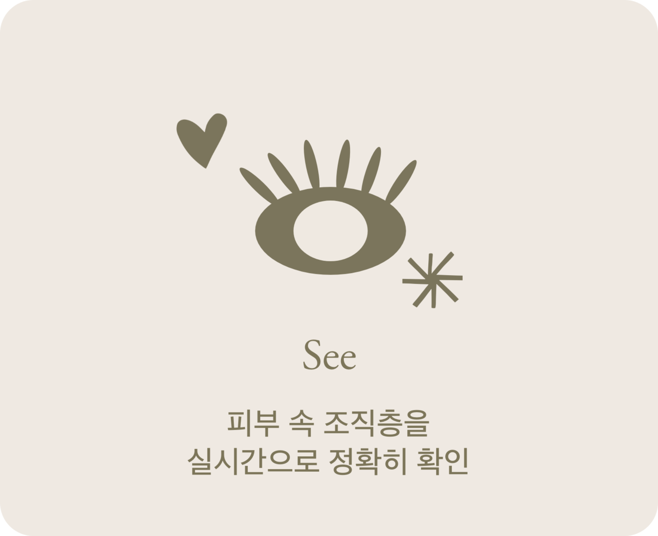 울쎄라 설명 - 피부 속 조직층을 실시간으로 정확히 확인