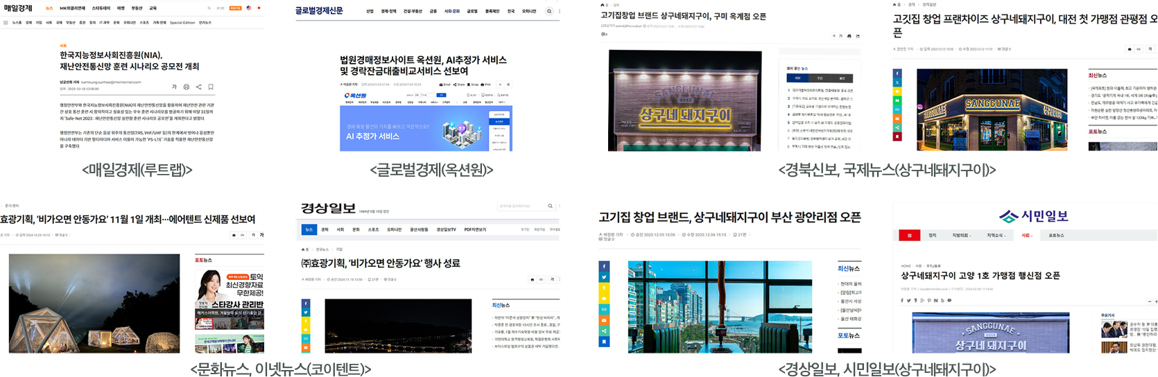 루트랩, 옥션원, 코이텐트, 상구네돼지구이