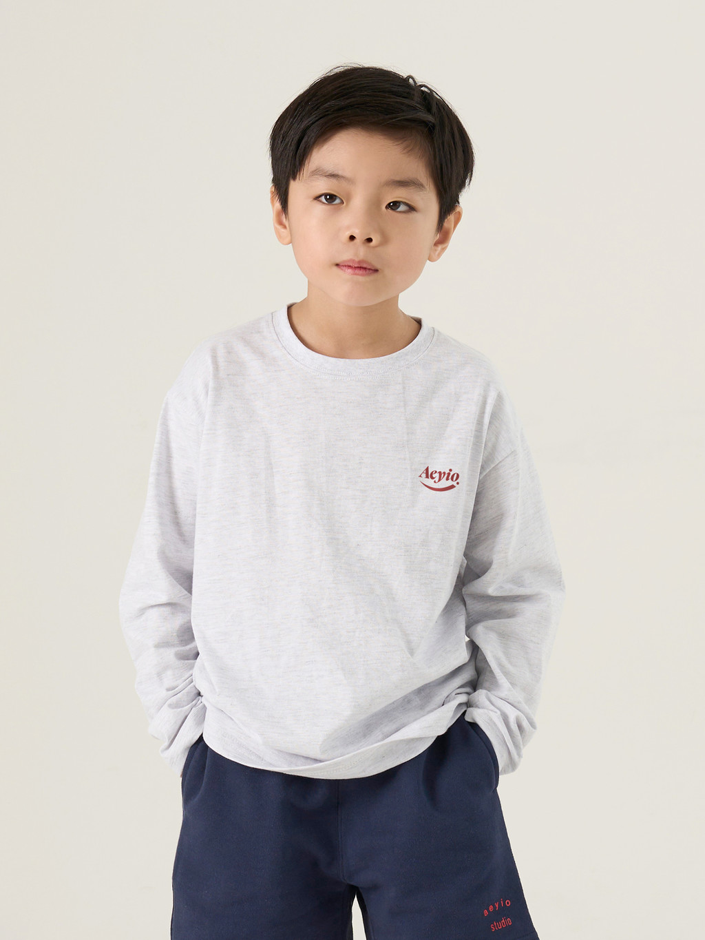 YOUTHBATH★韓国★男女兼用★Softtexture cargraphic longsleeve Maison Kitsune-Women Korean Fox Printed Regular Tee-Shirt