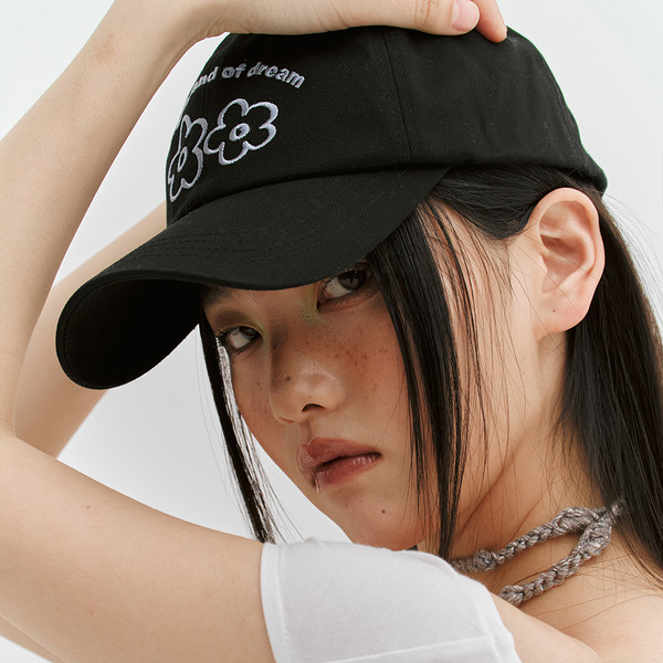★MEENDERI★DREAMLAND BALL CAP - BLACK★正規品/韓国直送料込 DREAMLAND BALL CAP - BLACK : MEENDERI | 민더리