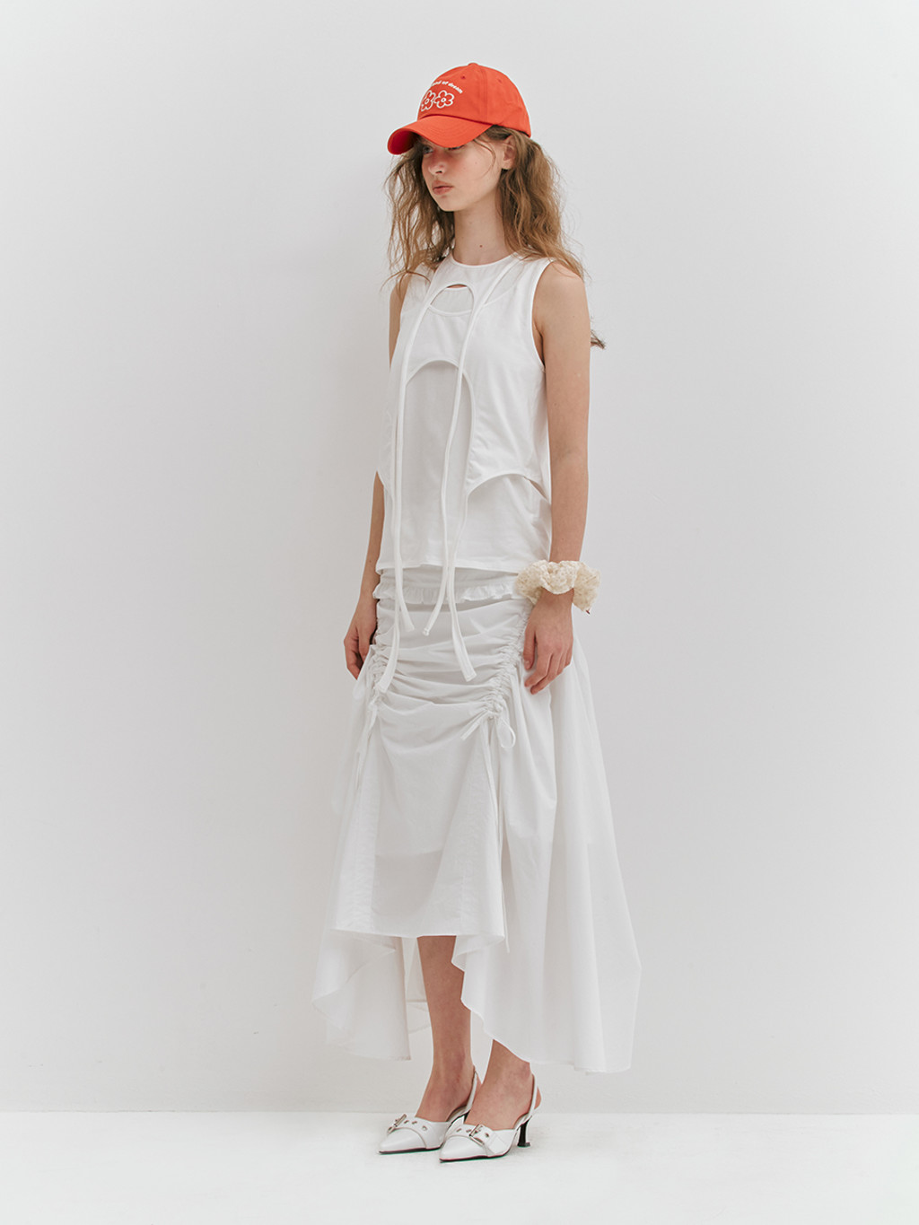 ★MEENDERI★UNBALANCE SHIRRING SLEEVELESS - LAVENDER★正規品 MUSINSA | MEENDERI UNBALANCE SHIRRING SLEEVELESS - LAVENDER