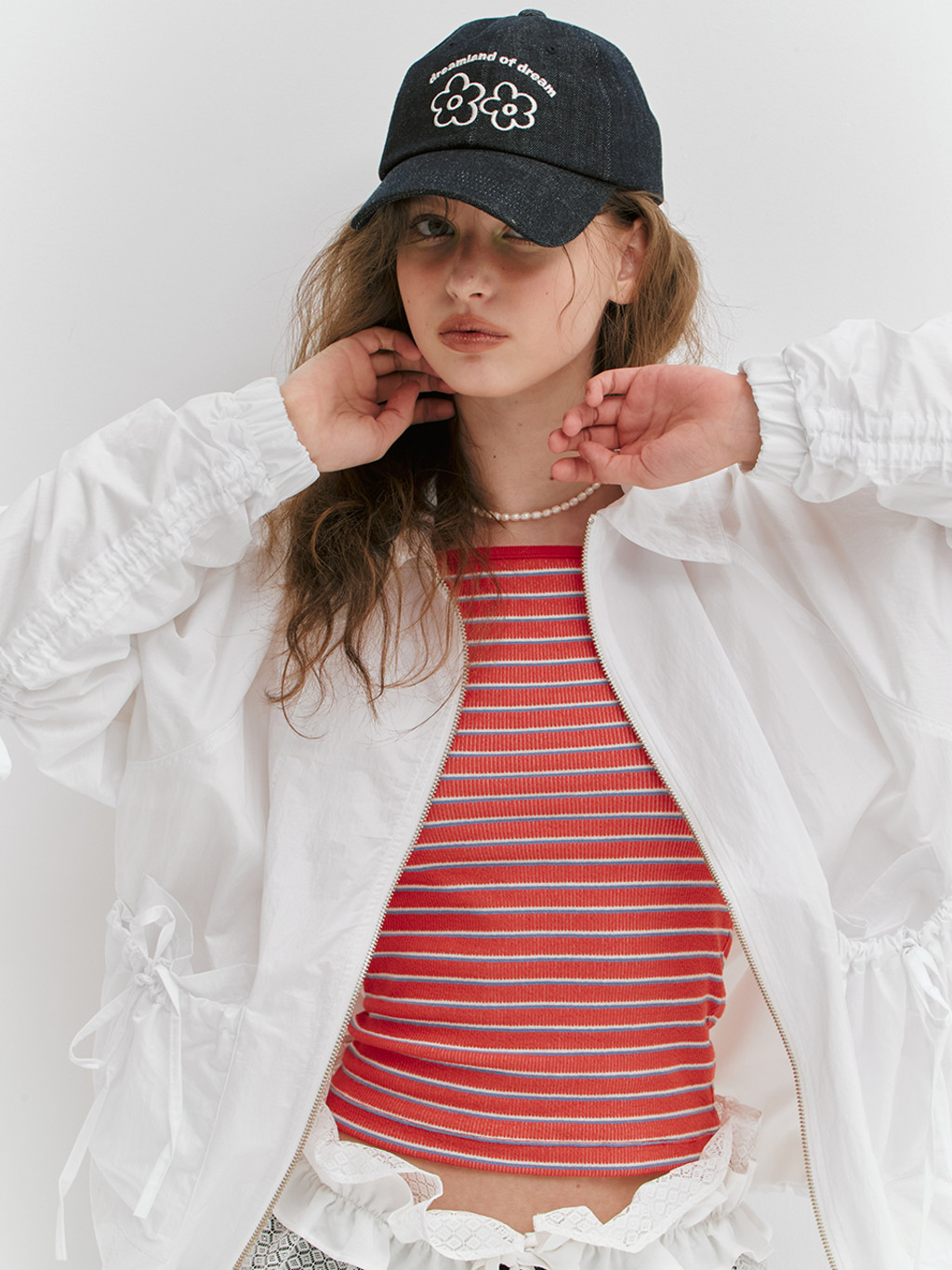 ★MEENDERI★MIXED STRIPE RIBBED SLEEVELESS - NAVY★正規品 MUSINSA | MEENDERI MIXED STRIPE RIBBED SLEEVELESS - RED