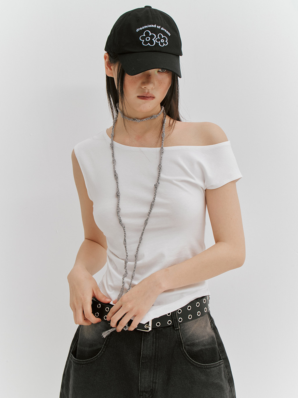★MEENDERI★DREAMLAND BALL CAP - BLACK★正規品/韓国直送料込 DREAMLAND BALL CAP - BLACK : MEENDERI | 민더리