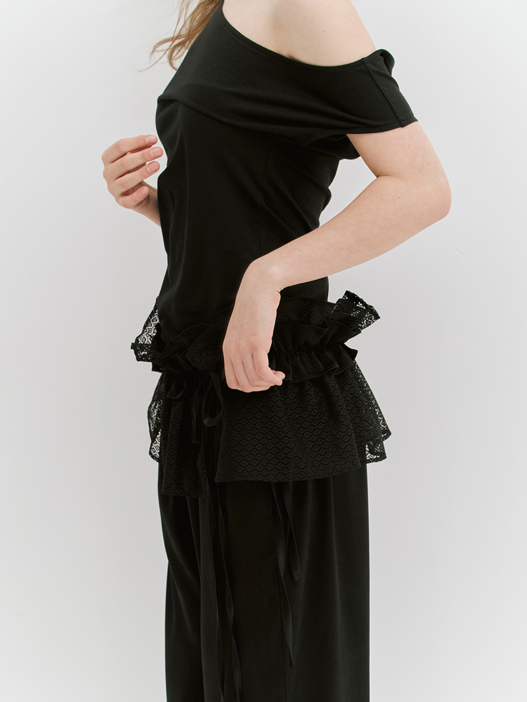 ★MEENDERI★UNBALANCE SHIRRING SLEEVELESS - BLACK★正規品 MUSINSA | MEENDERI UNBALANCE SHIRRING SLEEVELESS - BLACK