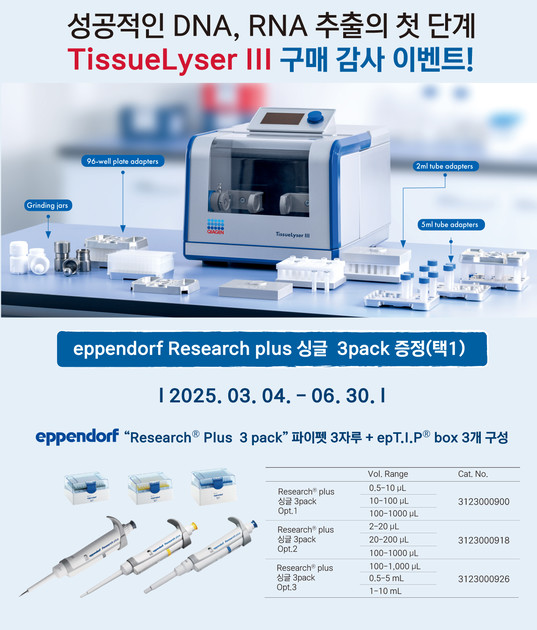 [QIAGEN] TissueLyser III 구매 감사 이벤트 (-6/30) : 할인행사 및 각종 Event