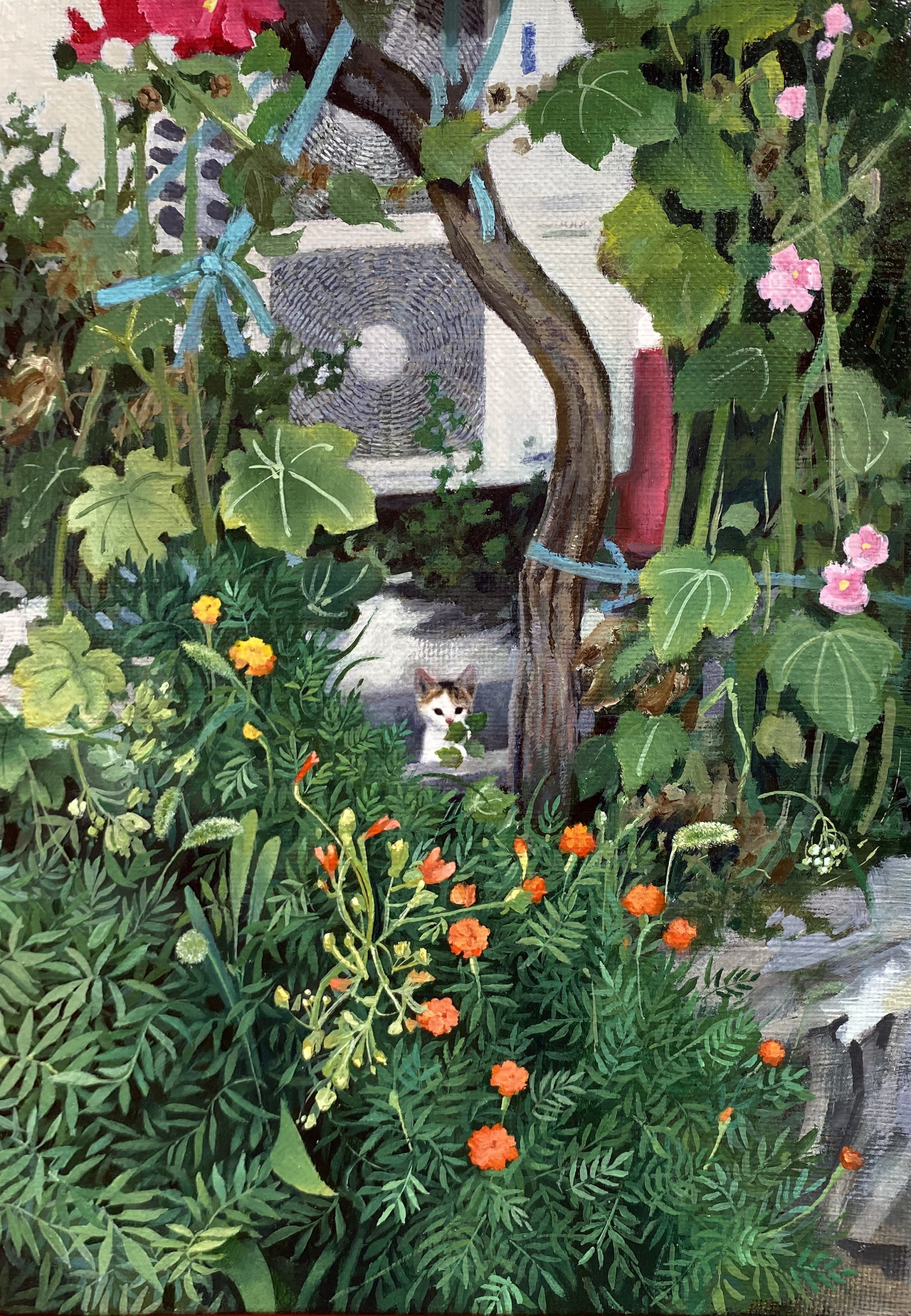8월 오후6시 25.8 x 17.9cm, oil on canvas 2022