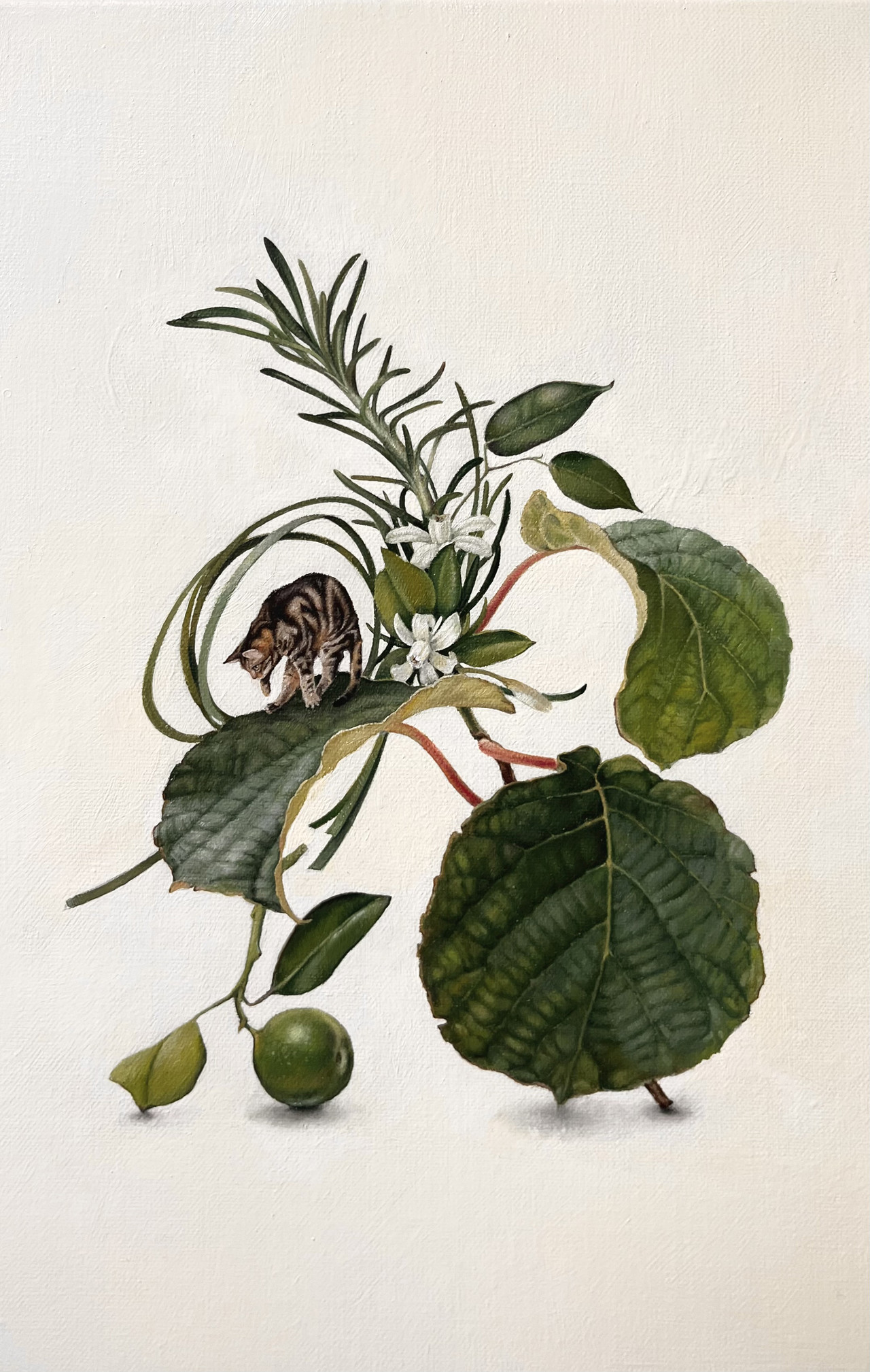Sanctuary 2025-0202, oil on canvas, 33.4 cm x 21.2 cm, 2025