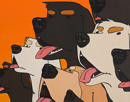 we want!!! 91 x 116cm 광목에 혼합재료 2012