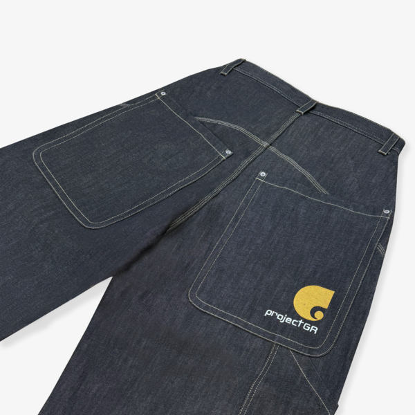 RETRO BAGGY DENIM PANTS : PROJECT G/R