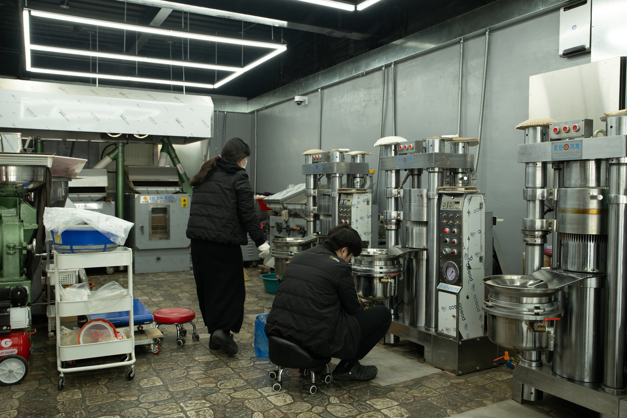 스페이스 융단의 준비된 재료들