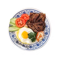 <strong><span class="phobo-title">껌승</span></strong><br>숯불향 가득한 돼지고기를 홍호아만의<br>특제 소스와 곁들여 먹는 덮밥