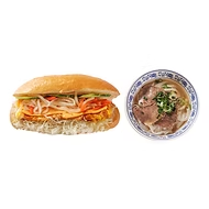 <strong><span class="phobo-title">계란 치즈 반미 세트</span></strong><br>계란 치즈 반미 + 쌀국수 小