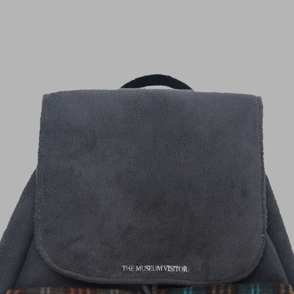 【THE MUSEUM VISITOR】 CHECK MIXED BACKPACK /追跡付 CHECK MIXED BACKPACK (BLACK) : THE MUSEUM VISITOR