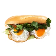 <strong><span class="phobo-title">계란 치즈 반미</span></strong><br>호치민 현지 방식으로 구워낸 바게트빵에<br>계란 후라이, 치즈가 들어있는<br>베트남식 샌드위치