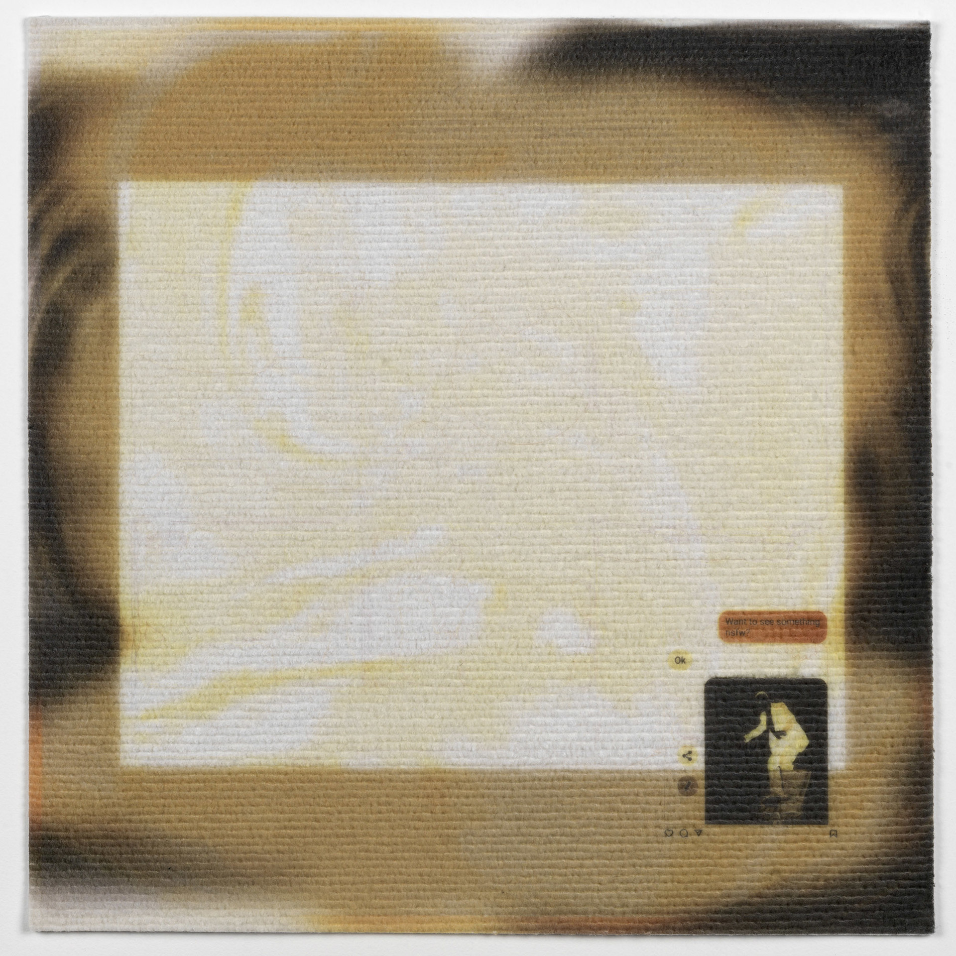Texts, UV Print on Carpet, 50x50cm, 2023