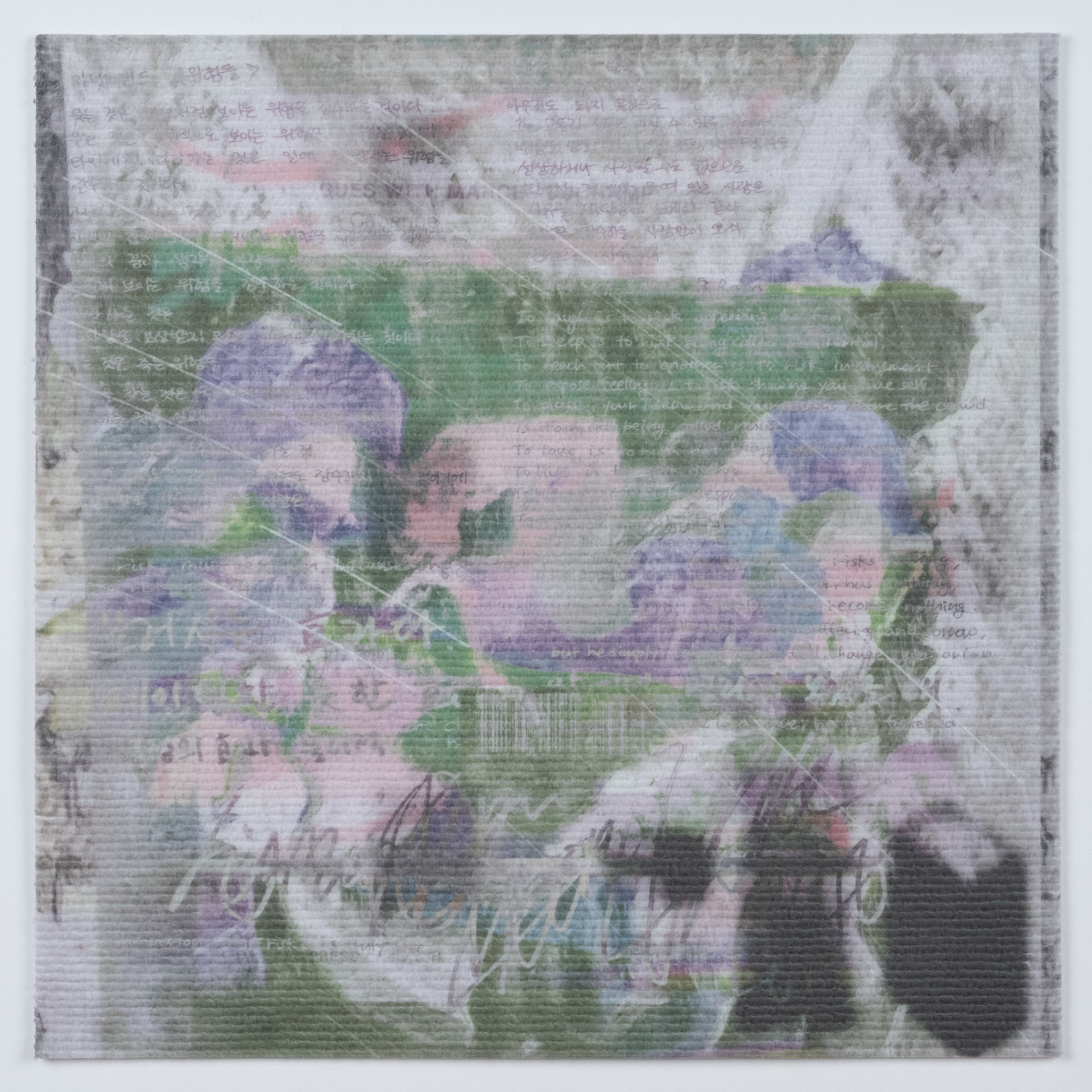 Risks, UV Print on Carpet, 50x50cm, 2023
