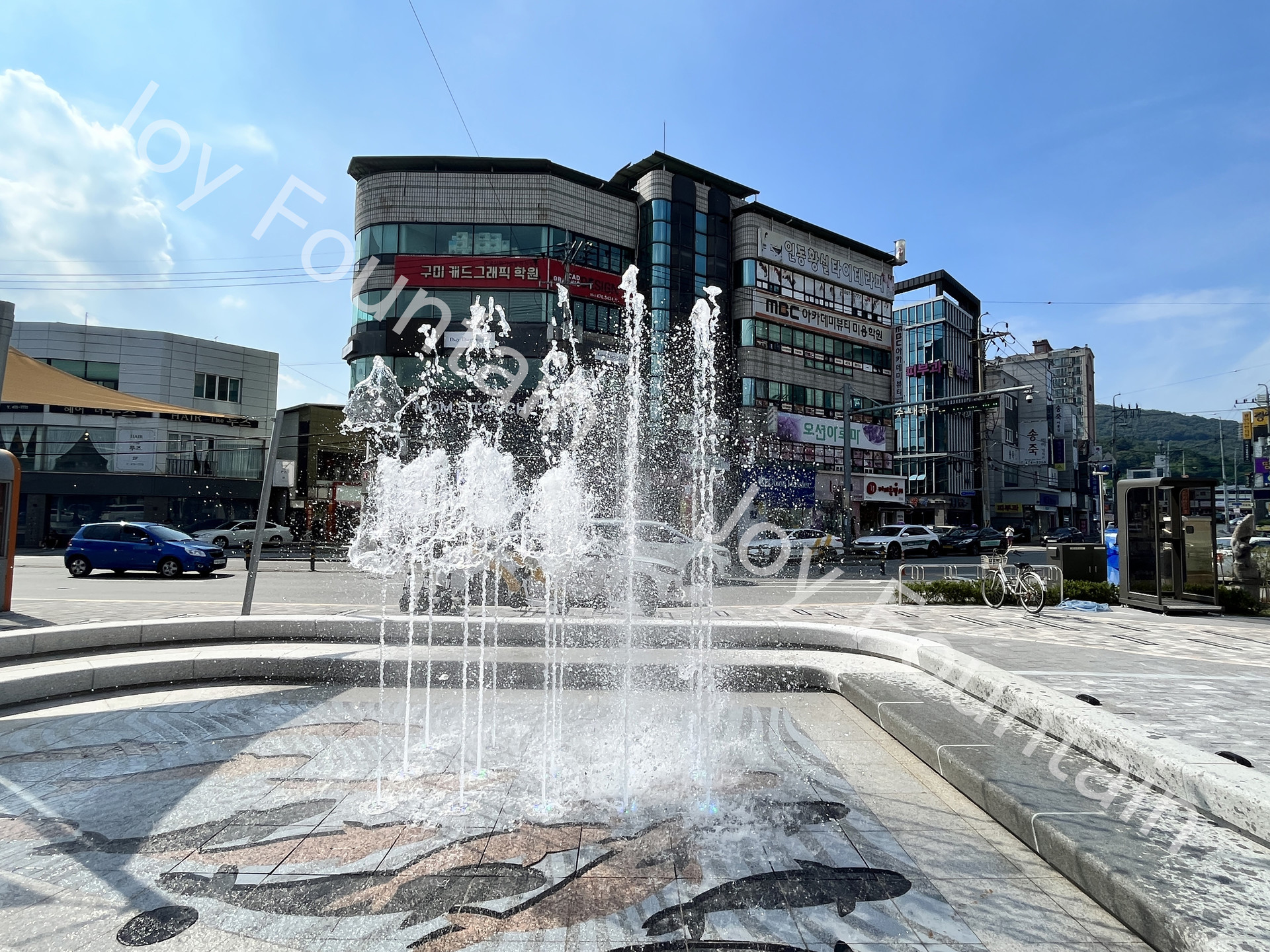 구미 골목상권 활성화 사업 바닥분수 설치