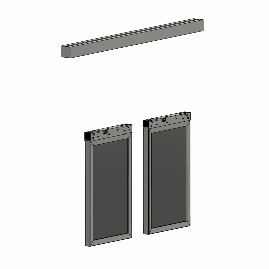 <b>50cm Rail - 2 Display (Single, Dual)</b>