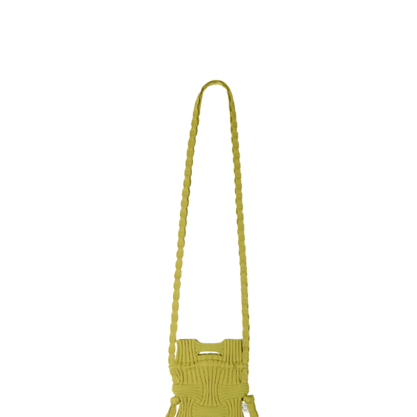 Mini Cross Bow Bag Olive : PLEATSMAMA: Sustainable Knit