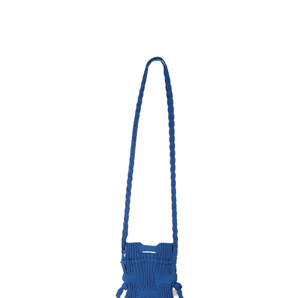 【PLEATSMAMA】Mini Cross Bow Bag (10colors) Mini Cross Bow Bag Blue : PLEATSMAMA: Sustainable Knit