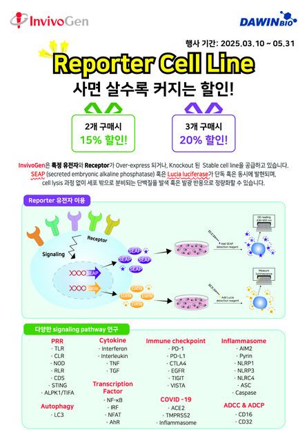 [InvivoGen] Cell line 최대 20% 할인 행사 (~5/31) : Invivogen 제품 소개