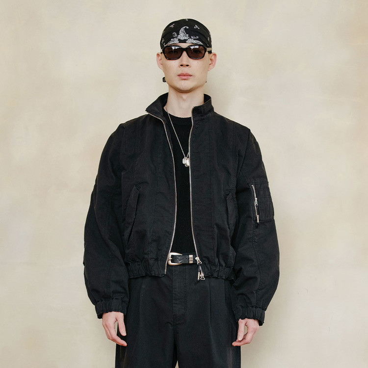 맨인정글 M-25 CREASE BOMBER JACKET - BLACK : 피에 FFie 브랜드 편집샵