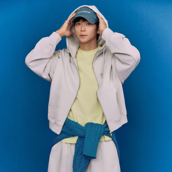 NONYMOUS AA FULL ZIP HOODIE - L/GRAY (ABECJP0010LY) : NONYMOUSAA