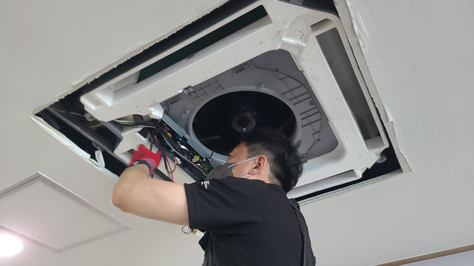 에어컨 청소 현장