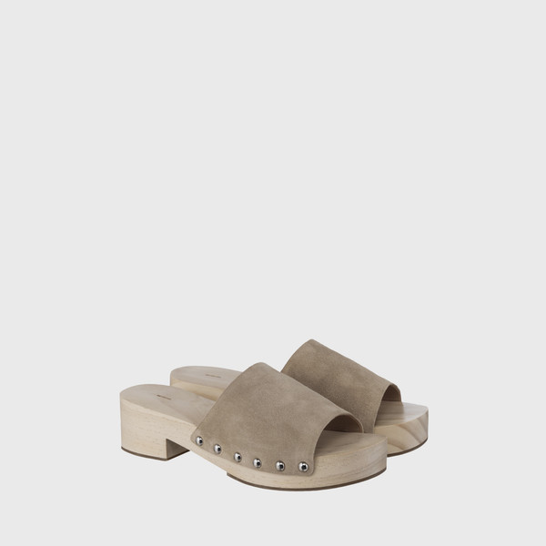 [MONOHA] / ☆ 25SS Wood mules / 2 COLORS Wood mules (brown, beige) : MONOHA