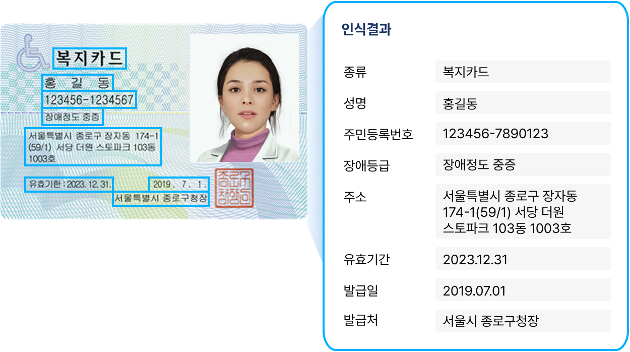 복지카드 인식