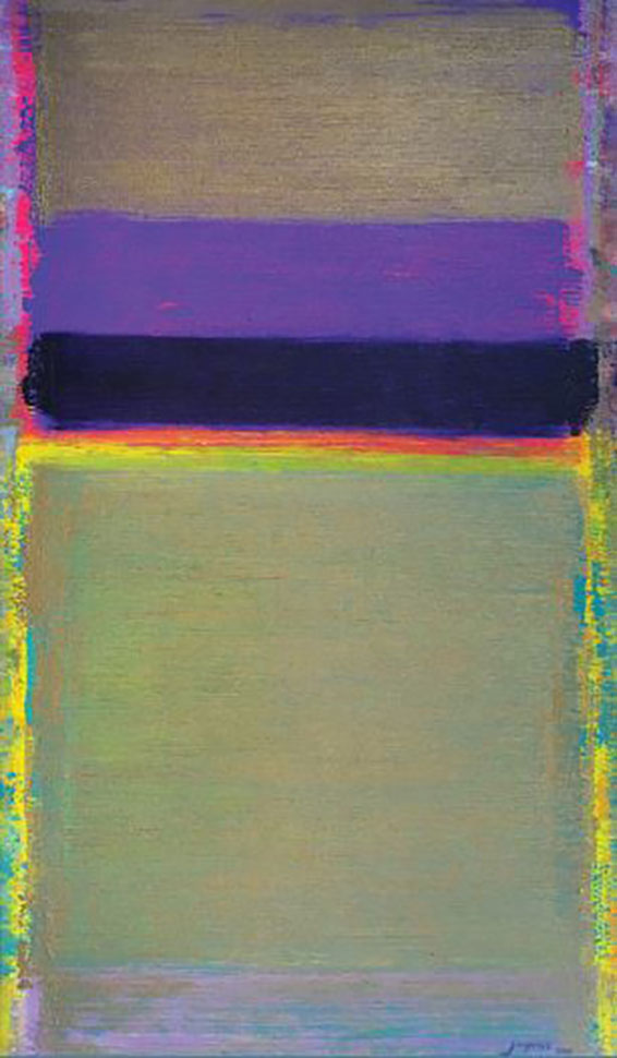노정란 작가 Colors Play Sweeping #117, Acrylic on canvas, 245x143x4.5cm