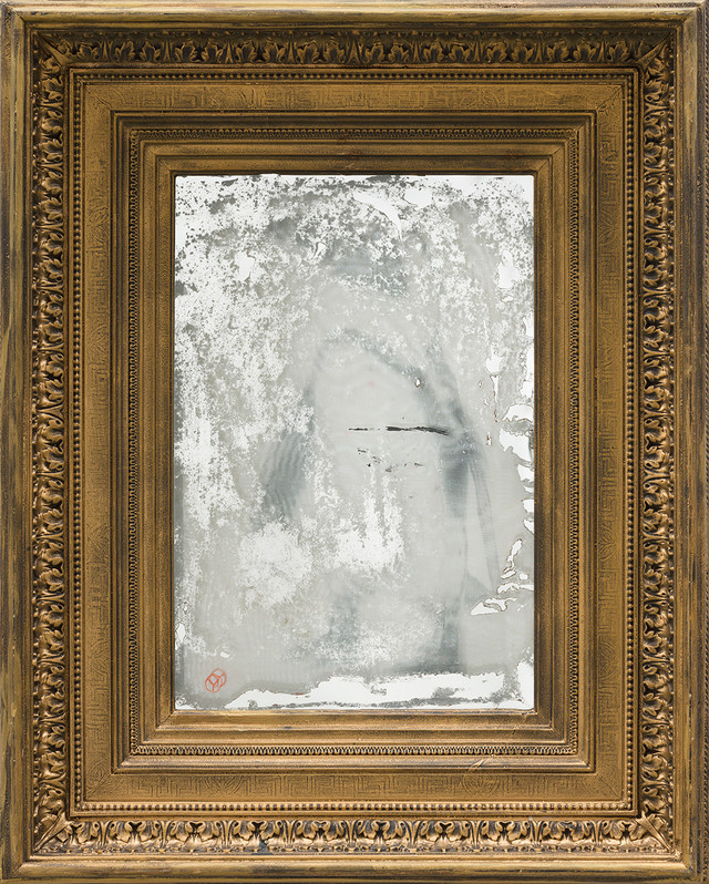 이열, 거울형회화_Mixed Media_55.8x45cm_2024