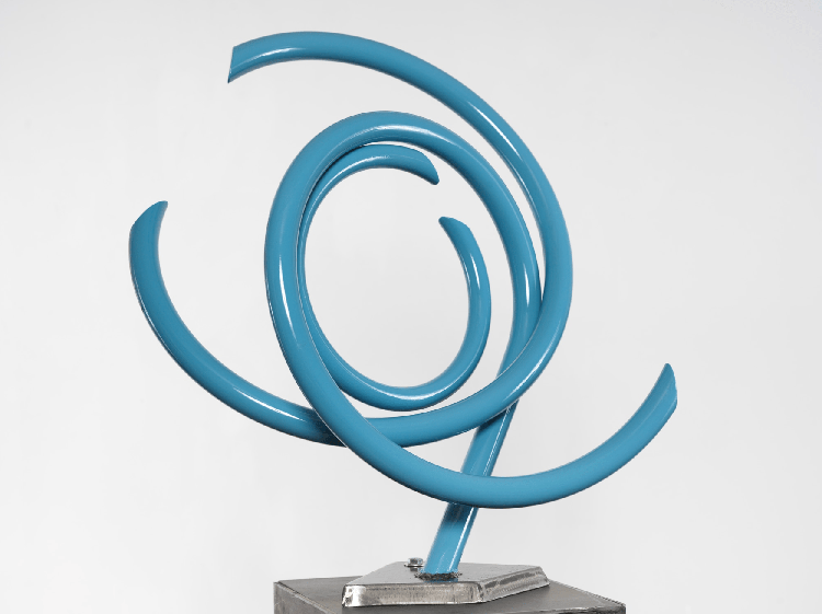 존 클레멘트 Jackrabbit, 1.25” Steel Pipe, 1” Steel Plate, Auto Paint, 78.74x63.5x35.56cm