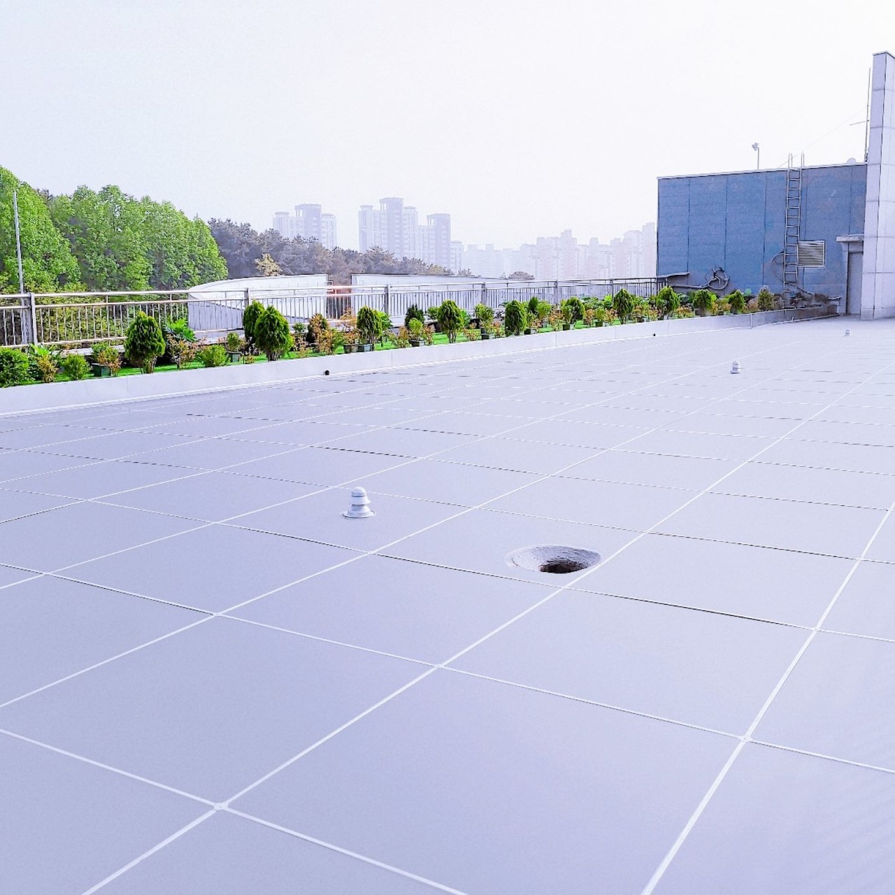 연합스틸 스틸방수 옥상 활용