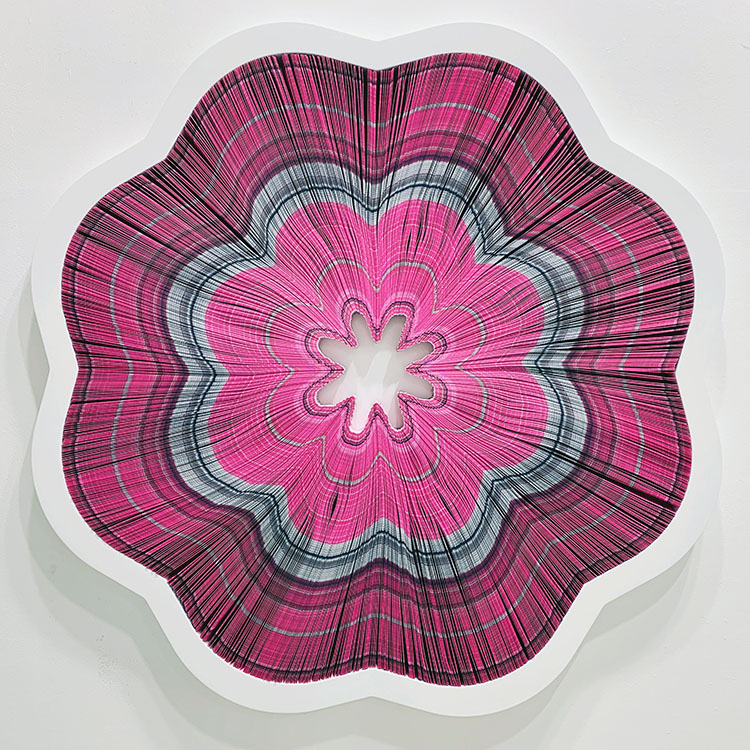 전병삼 작가 BLOSSOM, 2020, 사진 적층, 82(h)x82(w)cm