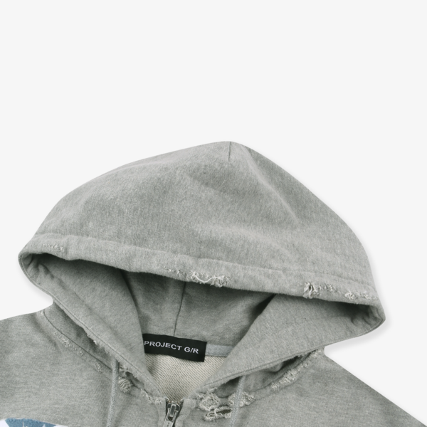 ★人気★【Project G/R】★Cuntier Zip Hoodi.e★Melange Grey★ CUNTIER ZIP HOODIE : PROJECT G/R
