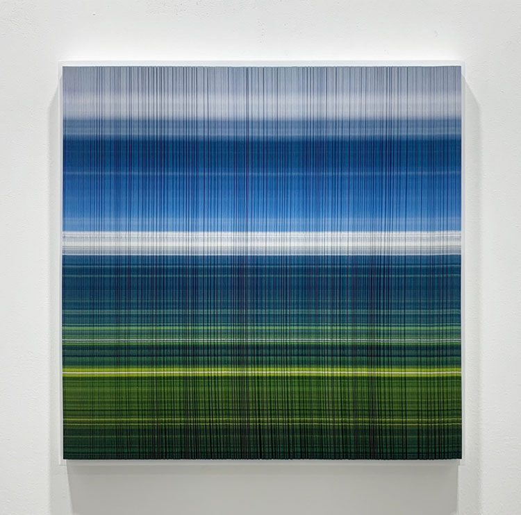 전병삼 작가 MOMENT, 2022, Stacking photos folded in half, 50x50cm
