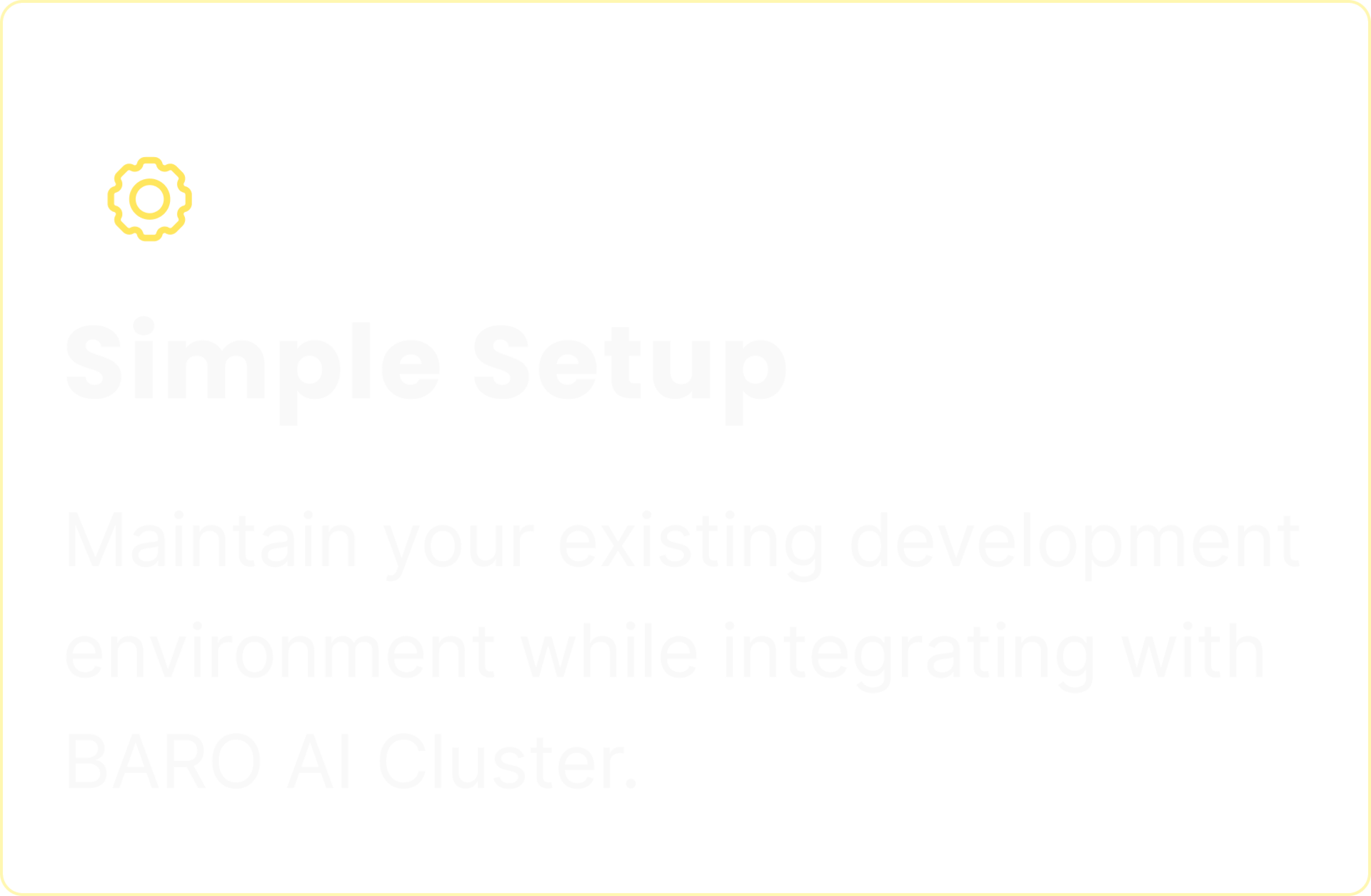 TIE 을 선택하는 이유 simple Setup 간편한 솔루션 셋업