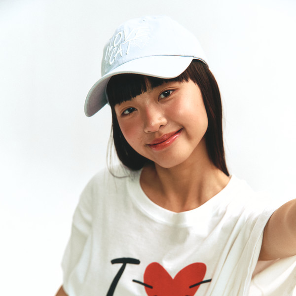 【ASURA】LOVE CAT BALL CAP MUSINSA | ASURA LOVE CAT BALL CAP (CHARCHOL)