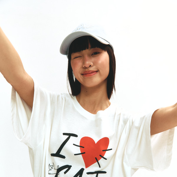 【ASURA】LOVE CAT BALL CAP MUSINSA | ASURA LOVE CAT BALL CAP (CHARCHOL)
