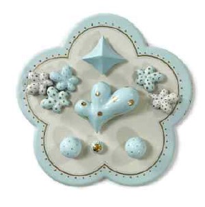 <br><b style="font-size:20px;">My utopia-20a</b><br>36 x 36 cm<br>Ceramic on wood<br>2024